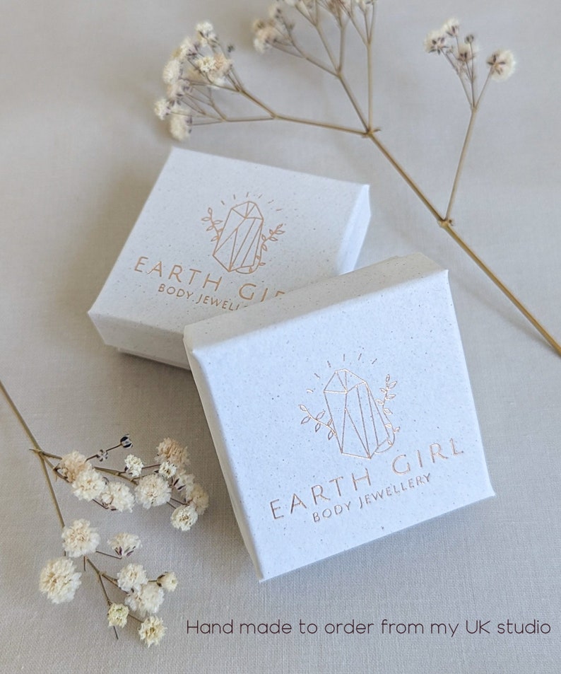 Sterling silver various gemstone crystal cartilage earring hoop 0.8mm 20G piercing helix conch rook tragus snug orbital daith snuggie lobe bild 10