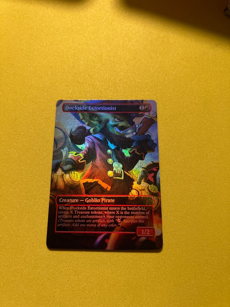Dockside Extortionist Full Art Foil Mtg Proxy Card Etsy