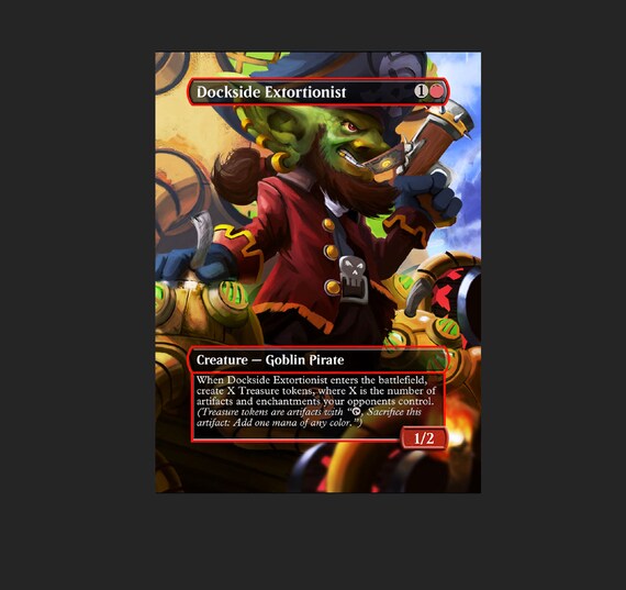 Dockside Extortionist Full Art Foil Proxy Card Etsy