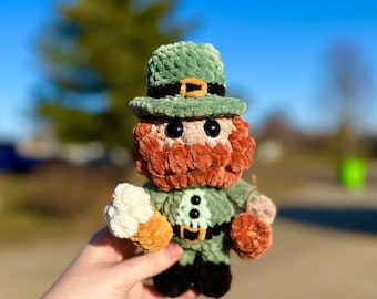 Little Leprechaun/ Pot of Gold/ Beer Mug/ Money Bag- Digital Crochet Pattern- Crochet Leprechaun Pattern PDF- St. Patrick’s Day Crochet Toy