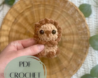 Liam Lion- PDF Crochet Pattern- Amigurumi- Market Make