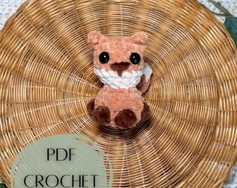 Fae Fox PDF Crochet Pattern- Amigurumi- Market Make- Low Sew- No Sew Optional- Woodland Animal