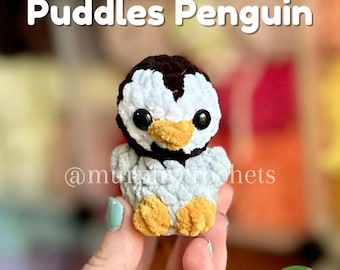 Puddles the Penguin- PDF Crochet Pattern- Easy Amigurumi- Super Quick Market Makes