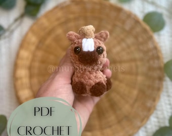 Harper the Horse- PDF crochet pattern- low sew- quick and easy amigurumi- market makes