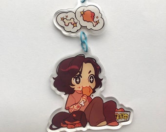 BTS Jungkook & Bam Chicken Mukbang Acrylic Keychain [ PREORDER ]