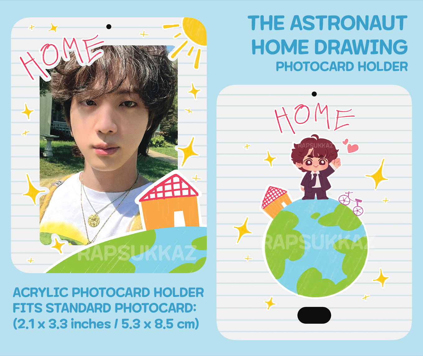 BTS Jin The Astronaut Acrylic Photocard Holder