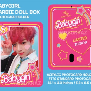 Babygirl Doll Box Kpop Idol Acrylic Photocard Holder