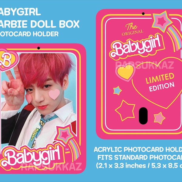 Babygirl Doll Box Kpop Idol Acrylic Photocard Holder