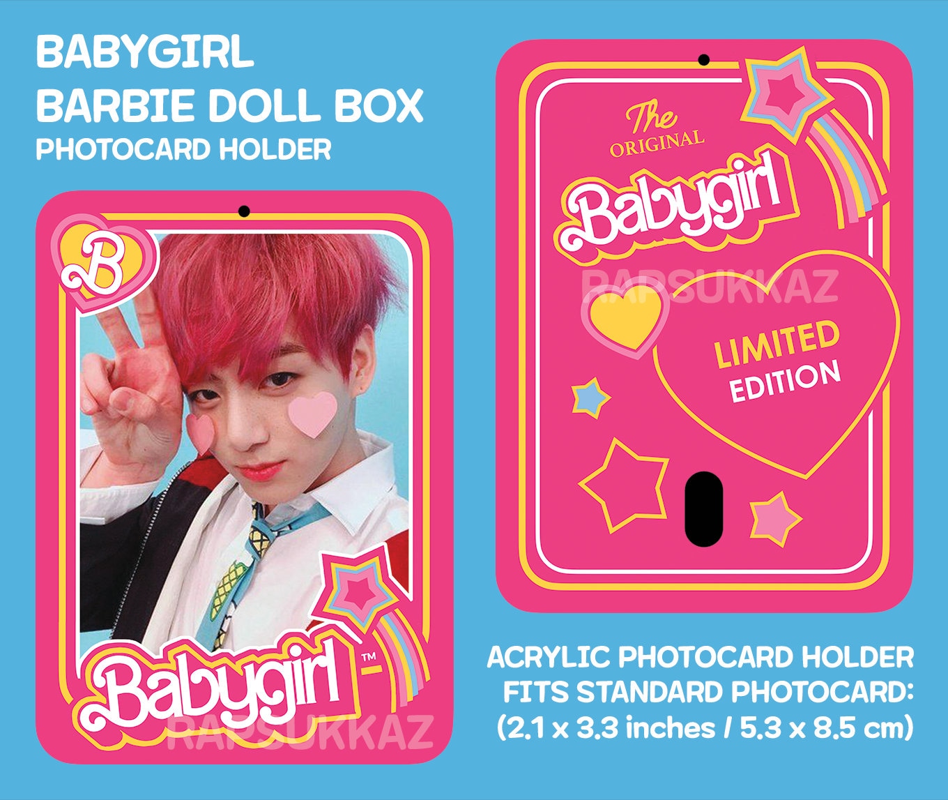 Babygirl Doll Box Kpop Idol Acrylic Photocard Holder - Etsy