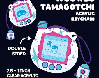 Wootteo Tamagotchi Acrylic Keychain The Astronaut BTS JIN