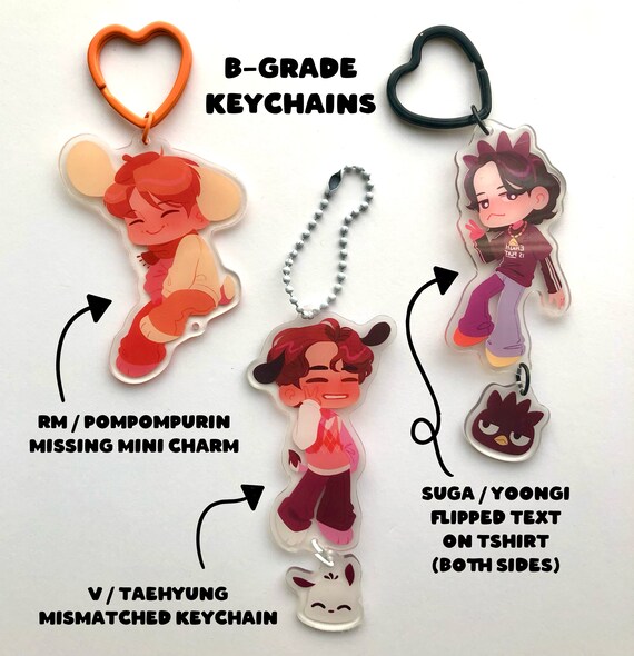 BTS♡SUGA♡イラストアクリルキーホルダー BTS♡SUGA♡イラストアクリルキーホルダー