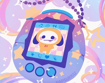 BT21 Tamagotchi Keychain Pin & Photocard Holder BTS