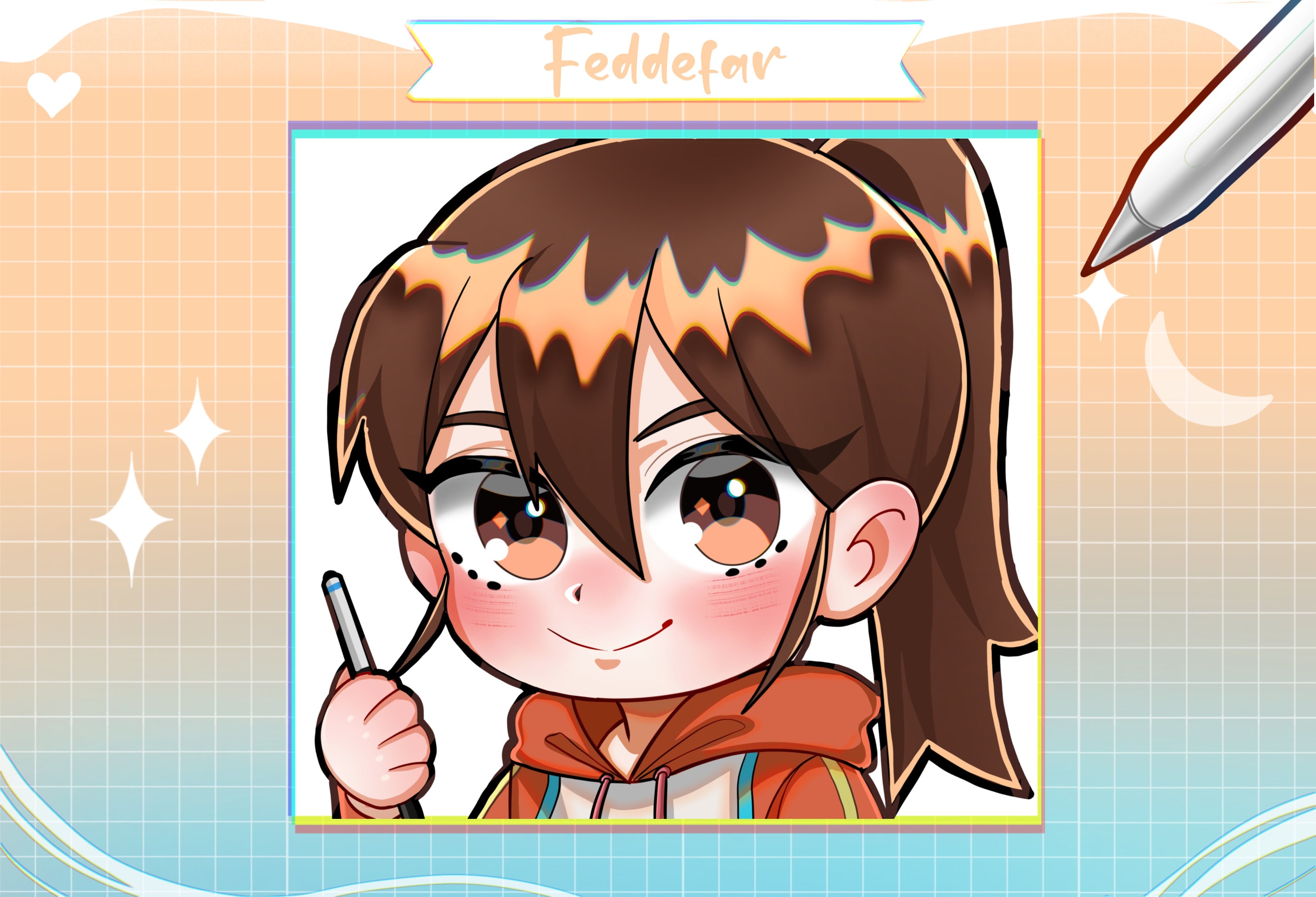 Cute Chibi Avatar Profile!! - Etsy