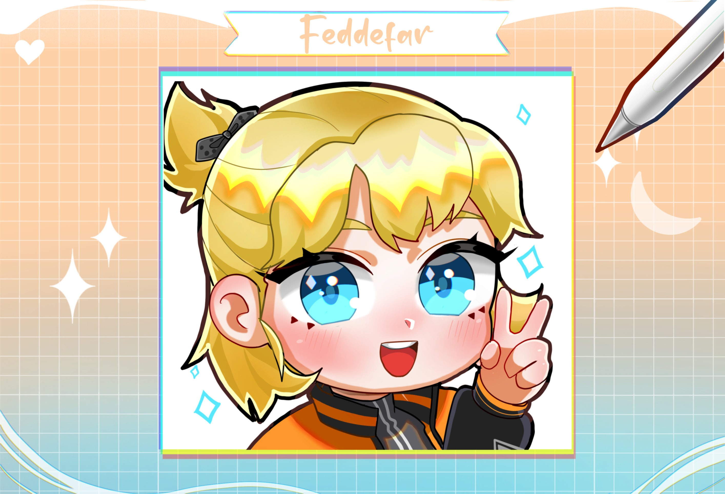 Cute Chibi Avatar Profile!! - Etsy