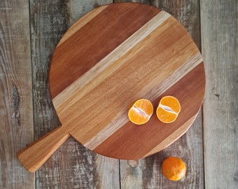 Natural cutting board, rustic board of various glued woods, rustic cheese board, rustic bread board, extra rustic wood board, home decor