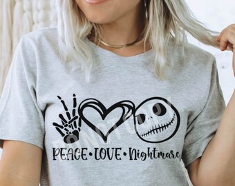 Peace Love Nightmare-trui, Jack Halloween-sweater