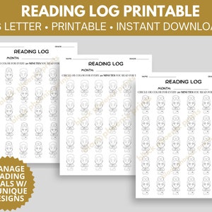 Reading Log for Homeschoolers and Teachers ft. Cute Black Kids Reading