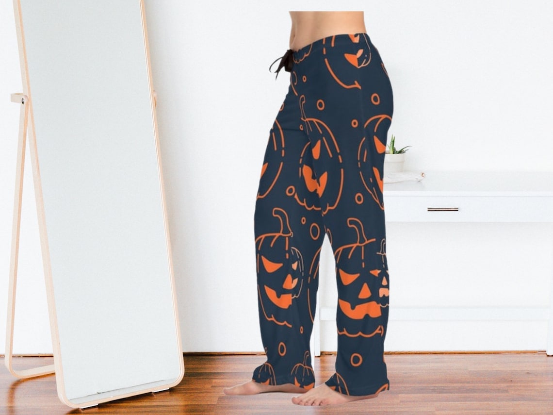 Women's Halloween Pajama Pants Cute Halloween Etsy