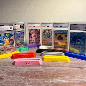 Porte-cartes Elemental TCG - Imprimé 3D pour PSA et CGC, inspiré des types de Pokémon
