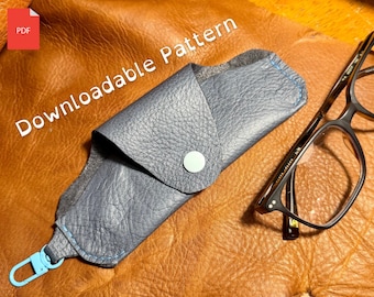 Leather Glasses Case PDF Template Pattern