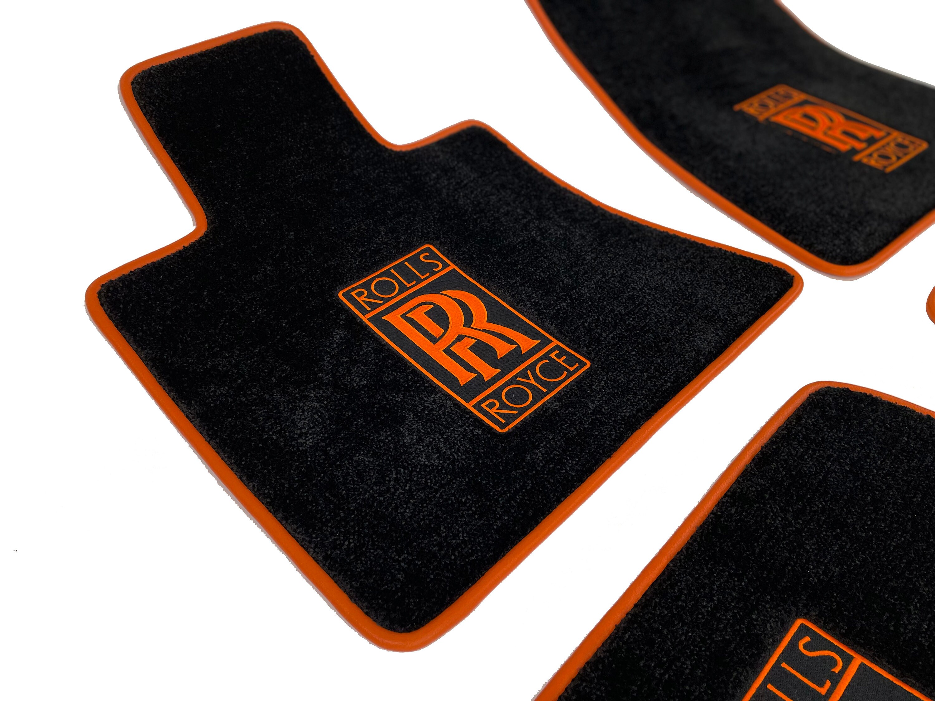 Rolls Royce Cullinan Custom Carpet Floor Mats Black/orange - Etsy