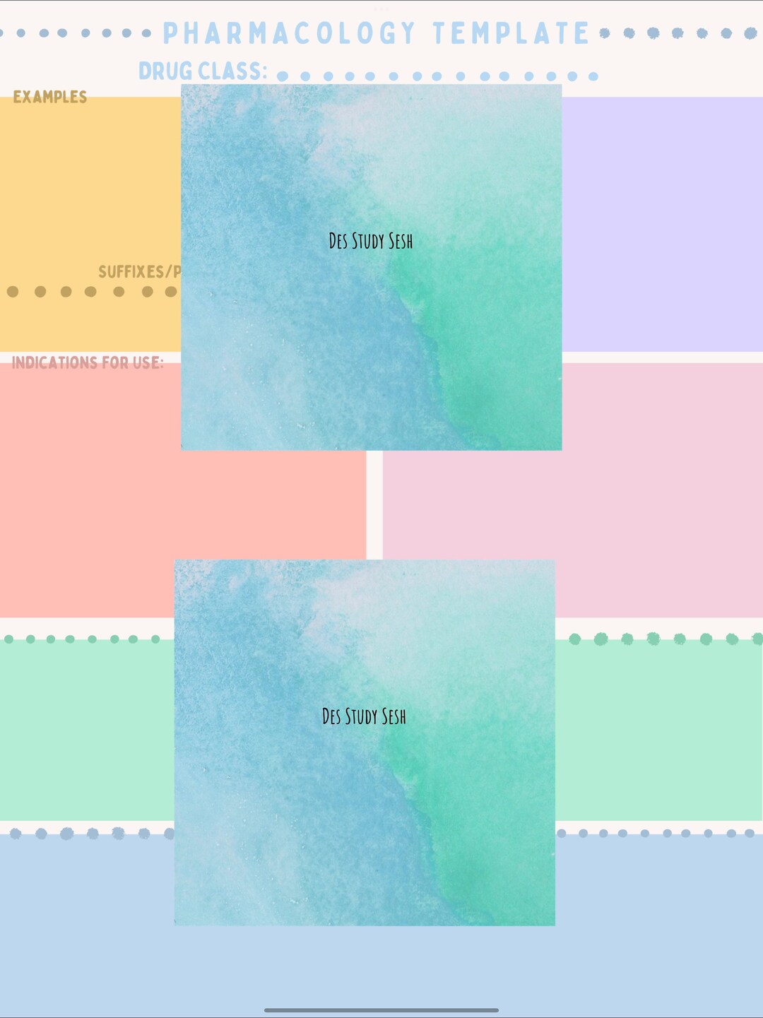 nursing-school-study-templates-etsy