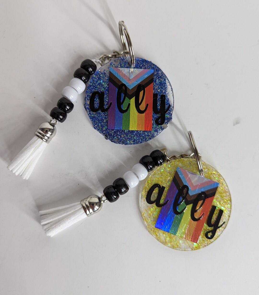 Alpha Keychains String Pride Lgbtq+/pride/keychains/inclusive/pride Flags/allies - Etsy