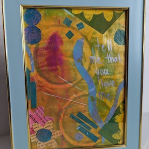 Framed Collage/Painting