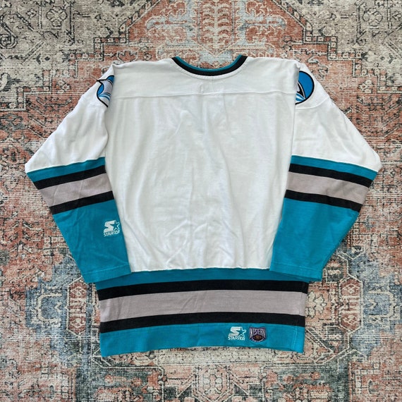 Vintage 90’s Starter San Jose Sharks Jersey- Sz Lg - image 2