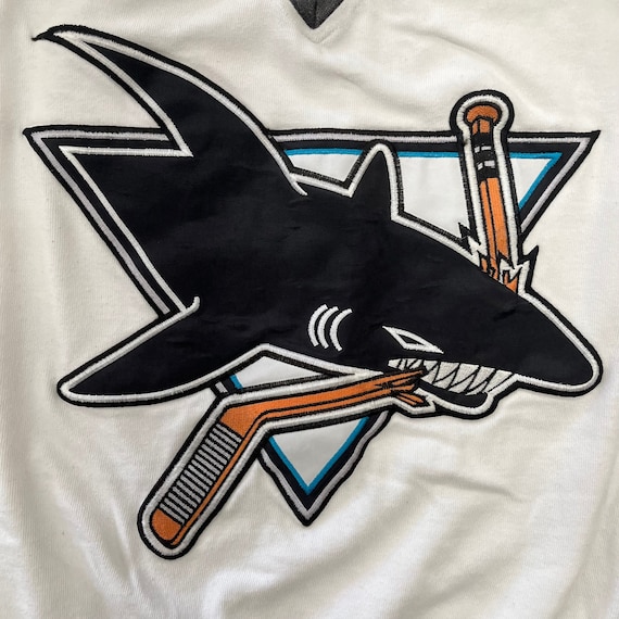 Vintage 90’s Starter San Jose Sharks Jersey- Sz Lg - image 3