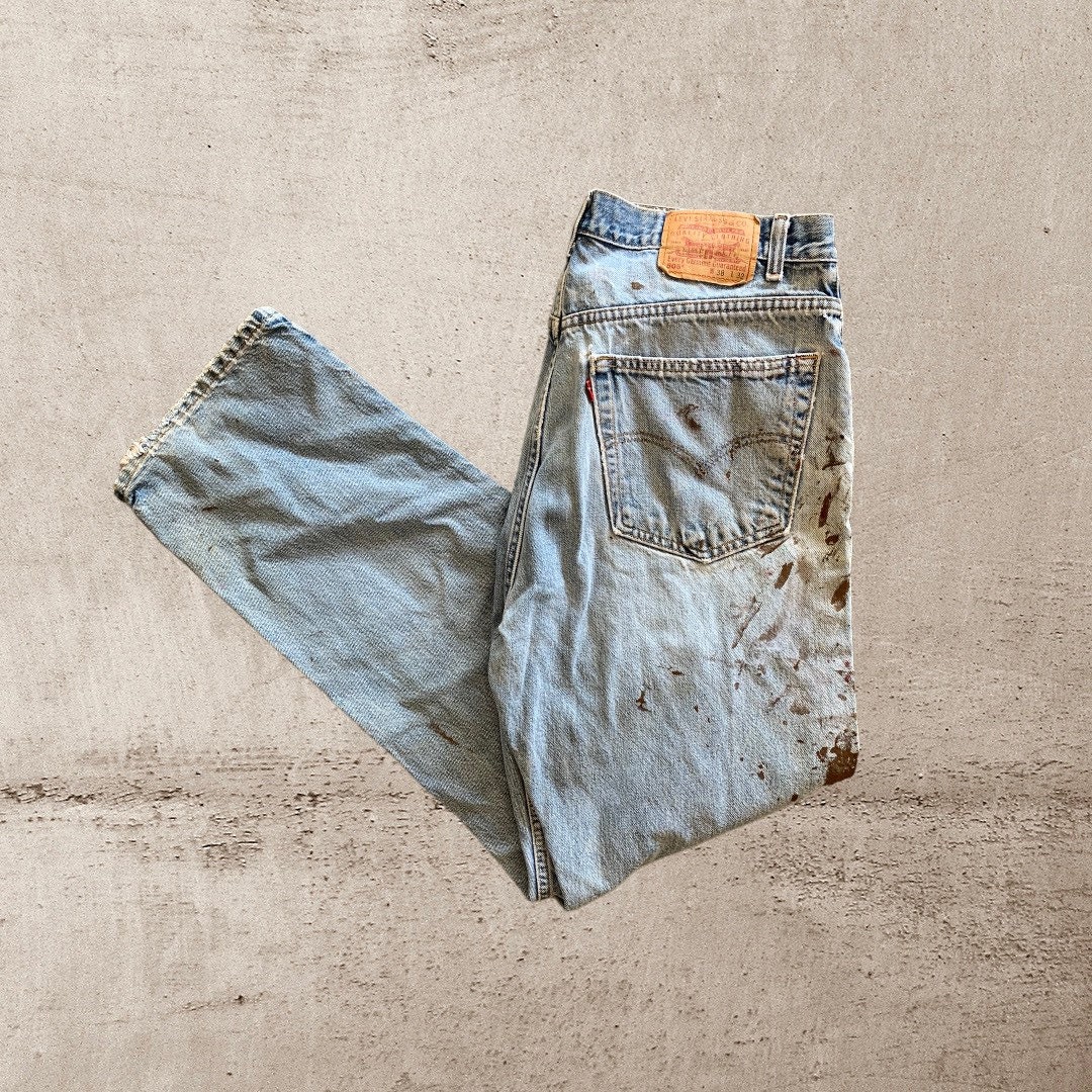 Painted Levis Jeans - Etsy