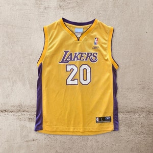 Adidas Los Angeles Lakers Wilt Chamberlain Throwback Swingman Jersey - Gold