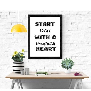 Inspirational Quotes wall art printable, quote wall decor, quote wall art print, gratitude wall decor, gratitude wall art, gratitude poster