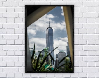 NYC Print, New York Photography, Printable Wall Art, Digital Download, Wall Art Decor, Freedom Tower