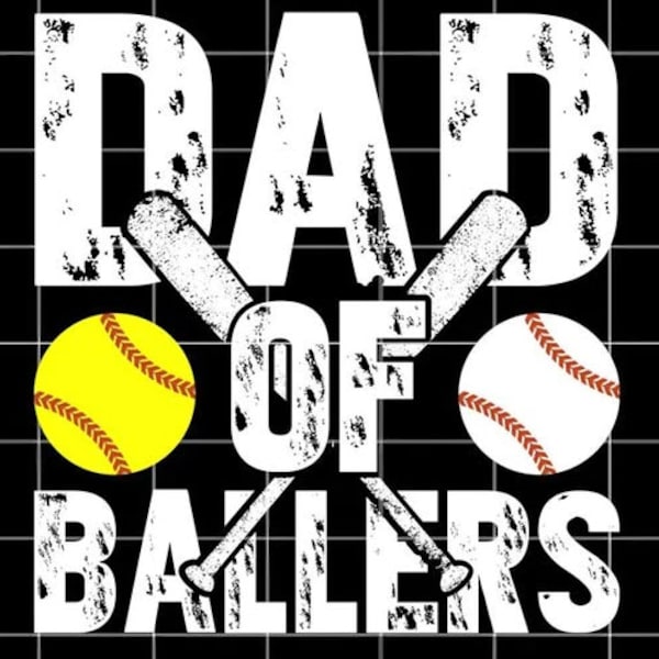 Dad Of Ballers Baseball Softball Father Day svg