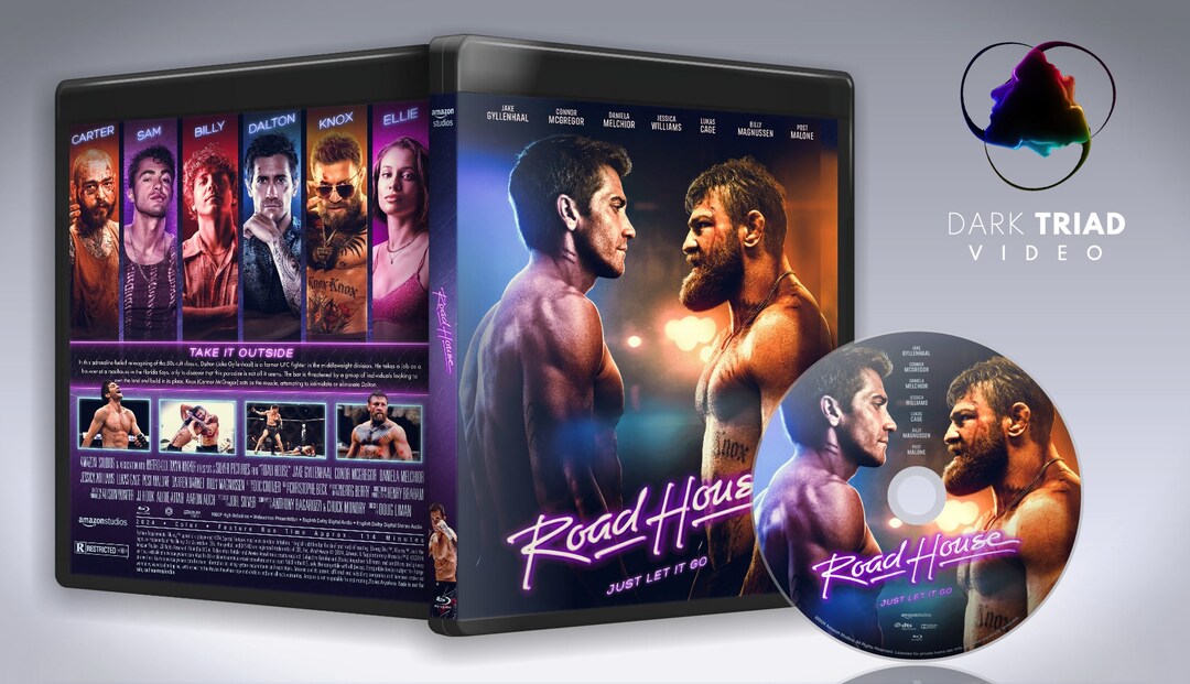 ROAD HOUSE Aka ROADHOUSE 2024 action Manufacturedondemand Bluray Disc With Cover and Printed