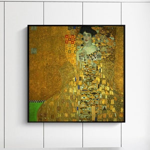 Portrait of Adele Bloch-Bauer I-Gustav Klimt,Home Decor,Art Nouveau,Cottage Garden Art, Giclee fine print,Modern art,Custom Extra large size