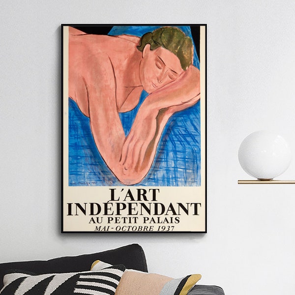 Henri Matisse Lart_Independant au Petit Palais Lithographic Poster-Exhibition poster ,wall decor,office decor,giclee print in various sizes