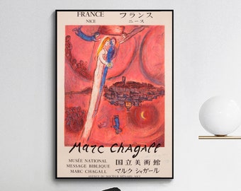Marc Chagall,_The Song of Songs-Exhibition poster ,wall decor,Home office decor,giclee print in various sizes