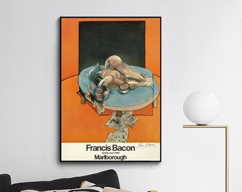 Francis Bacon -Exhibition poster ,wall decor,Home office decor,giclee print in various sizes