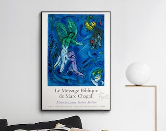 MARC CHAGALL,Le Message Biblique de Marc Chagall-Exhibition poster ,wall decor,Home office decor,giclee print in various sizes