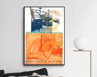 Robert Rauschenberg-ROCI-Exhibition poster ,wall decor,Home office decor,giclee print in various sizes