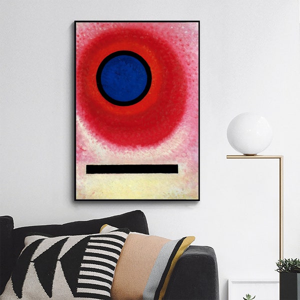 BLAUER KREIS -Wassily Kandinsky,Home office Decor,Minimalism,Abstract Painting,Mid Century Modern,Modern art,Custom Extra large size