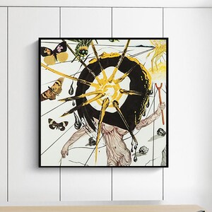 Salvador Dali-Salvador Dali,Home office Decor,Exhibition Poster,Surrealism, Giclee fine print,Modern art,Custom Extra large size
