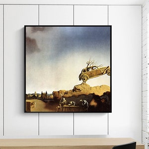 apparition-of-the-town-of-delft-Salvador Dali,Home Decor,Exhibition Poster,Surrealism, Giclee fine print,Modern art,Custom Extra large size