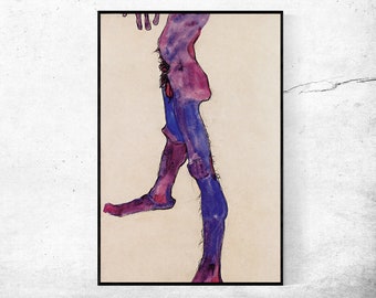 Mannlicher Unterleibstorso-Egon Schiele,Home Decor,Housewarming Gift,Expressionism,Vintage masterpiece Artwork,giclee print in various sizes