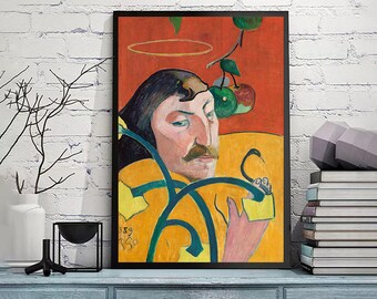 ポール・ゴーギャン - ベルナールの肖像画を含む自画像、「レ