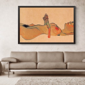 Totes Madchen-Egon Schiele,Home office Decor,Housewarming Gift,Expressionism,Vintage masterpiece Artwork,giclee print in various sizes image 2
