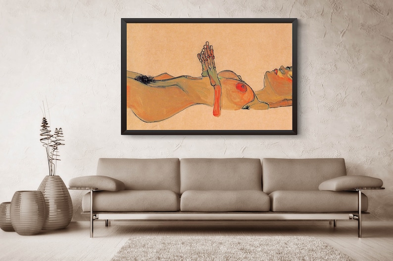 Totes Madchen-Egon Schiele,Home office Decor,Housewarming Gift,Expressionism,Vintage masterpiece Artwork,giclee print in various sizes image 2
