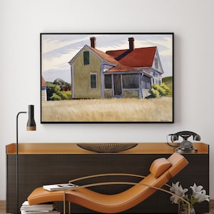marshall&#39;s house-Edward Hopper,Home office Decor,Exhibition Poster,American Realism,Giclee fine print,Modern art,Custom Extra large size